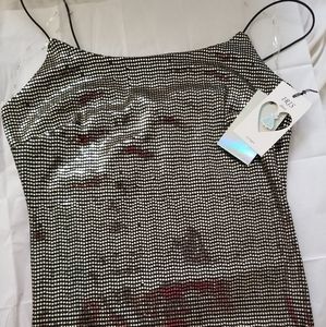 short gold and black dress, b cup ,medium